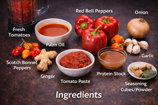 Nigerian Tomato Pepper Stew