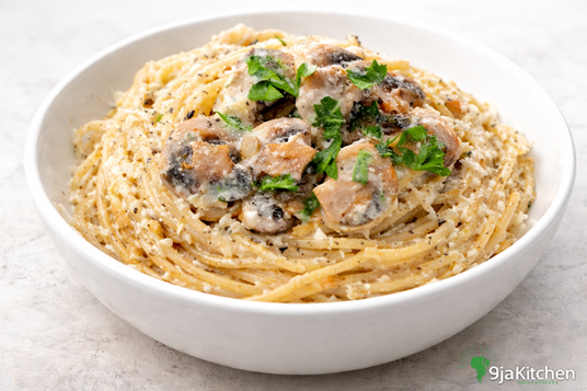 creamy mushroom pasta