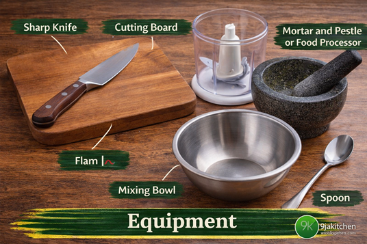 How To Make Thai Chilli Salsa (Nam Prik Num) – The Ultimate Flavor-Packed Recipe🍅🌶️ 3 Equipment with mortar