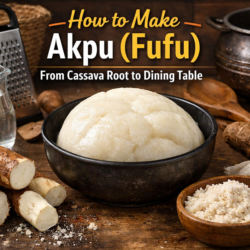 How To Make Akpu Fufu From Cassava Root To Dining Table