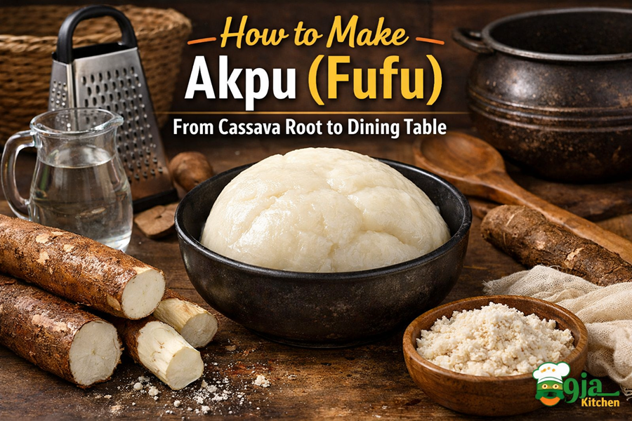 How To Make Akpu Fufu From Cassava Root To Dining Table