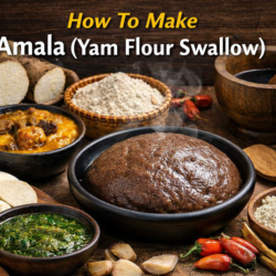How To Make Amala (Yam Flour Swallow)