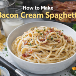 Bacon Cream Spaghetti