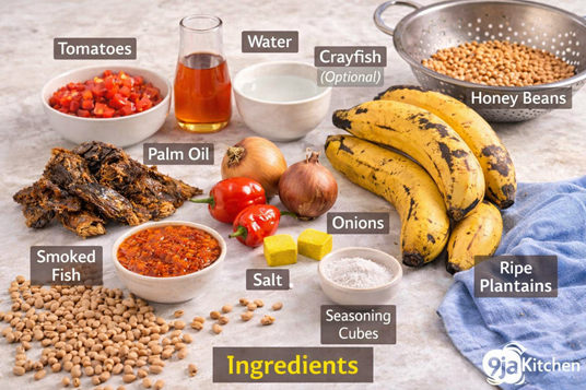 Nigerian Beans and Plantain Porridge Recipe