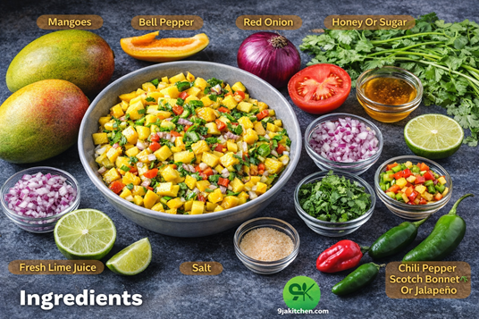 how to make Caribbean Mango Salsa