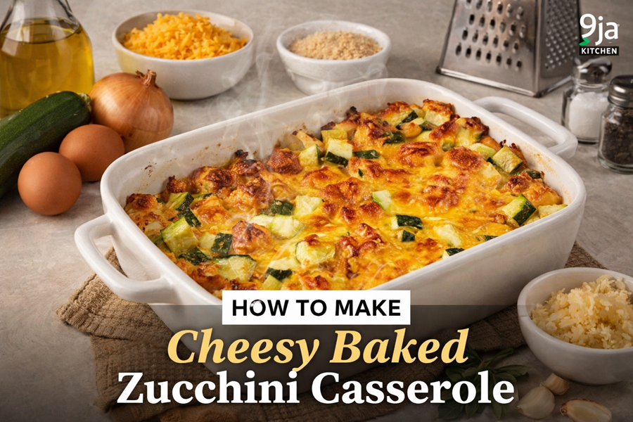 Cheesy Baked Zucchini Casserole
