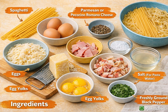 homemade carbonara sauce.