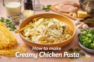How To Make Creamy Chicken Pasta: Comfort Food Recipe🍝🔥