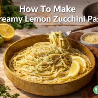 Creamy Lemon Zucchini Pasta