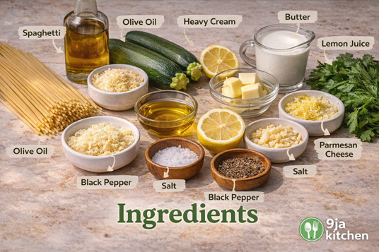 lemon zucchini pasta recipe