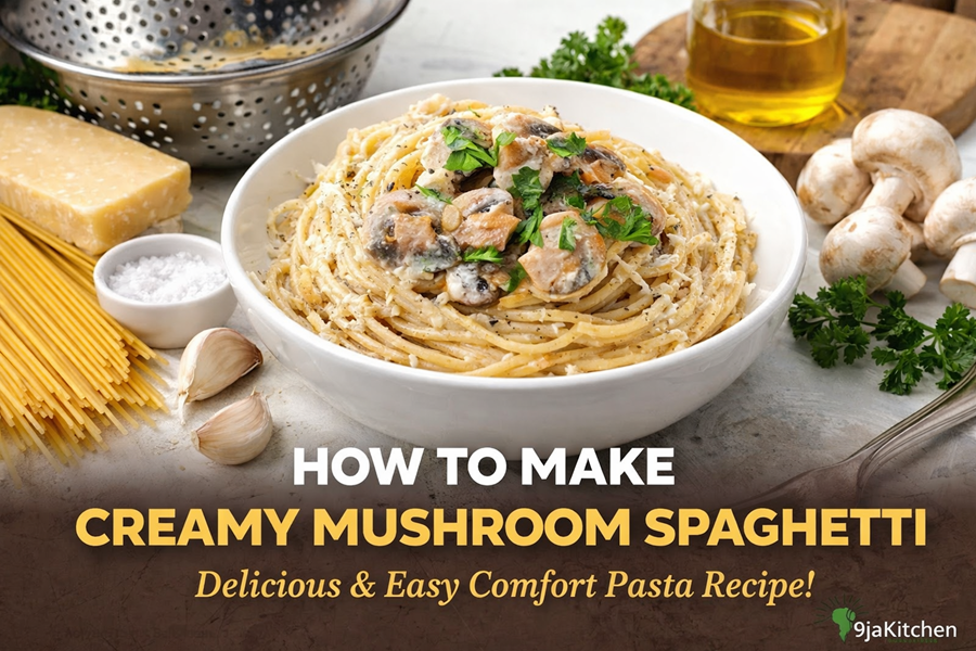 Creamy Mushroom Spaghetti