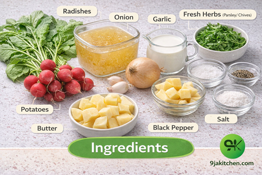 easy creamy radish soup recipe
