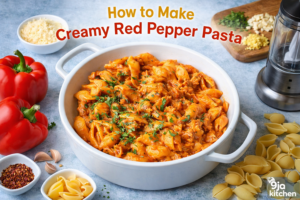 How To Make Creamy Red Pepper Pasta: Comfort Food Recipe🌶️✨