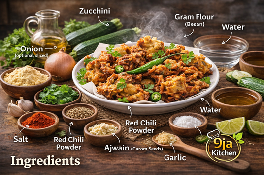 zucchini pakora recipe