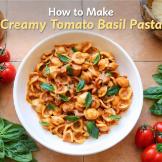 How To Make Delicious Creamy Tomato Basil Pasta🍝 17 Creamy Tomato Basil Pasta