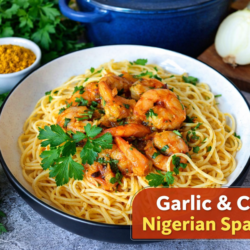 Garlic And Curry Nigerian Spaghetti