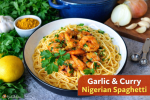 How To Make Delicious Garlic And Curry Nigerian Spaghetti🍝