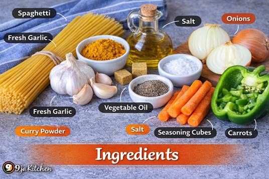 Garlic Curry Nigerian Spaghetti Recipe
