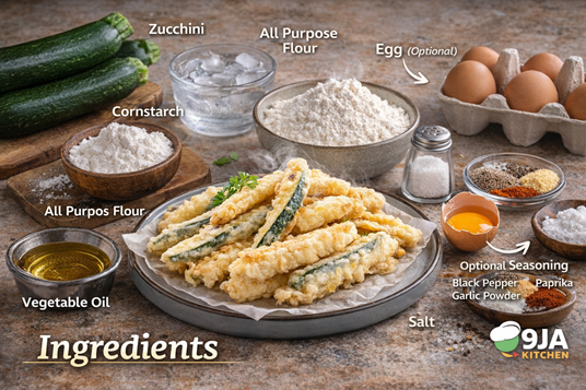 crispy zucchini tempura