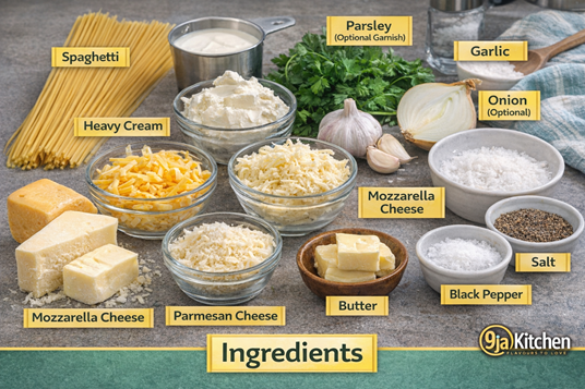 Italian Four Cheese Spaghetti