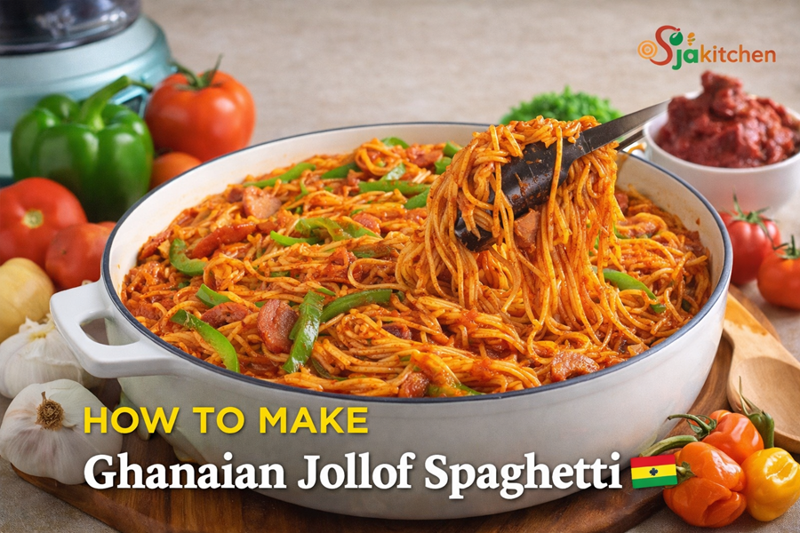 Ghanaian Jollof Spaghetti