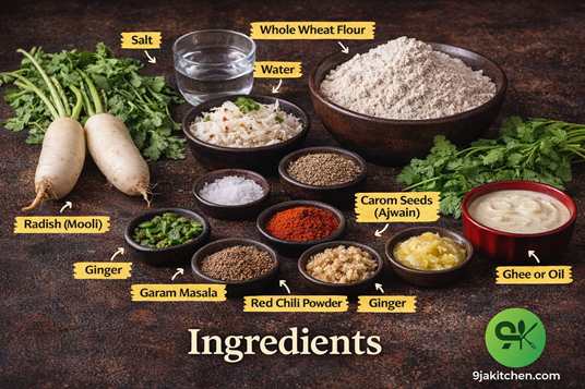 mooli paratha recipe