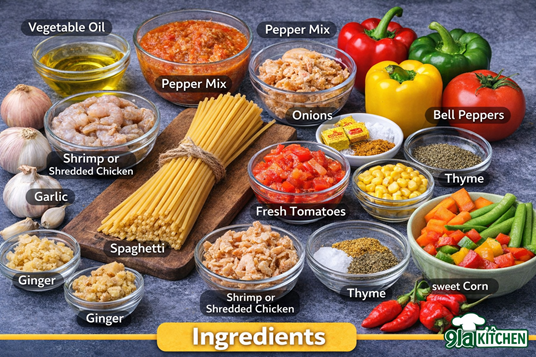 Peppered Stir-Fried Spaghetti recipe