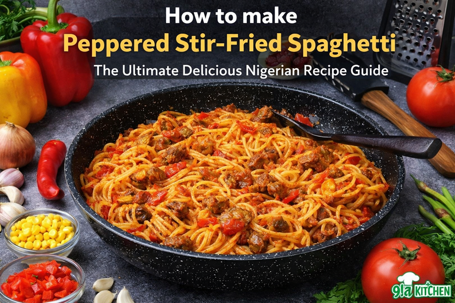 Peppered Stir-Fried Spaghetti