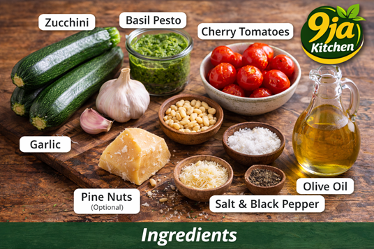 Zucchini Noodles With Pesto