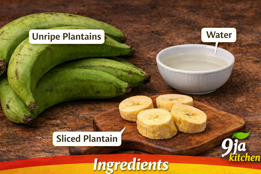 Plantain Fufu from scratch