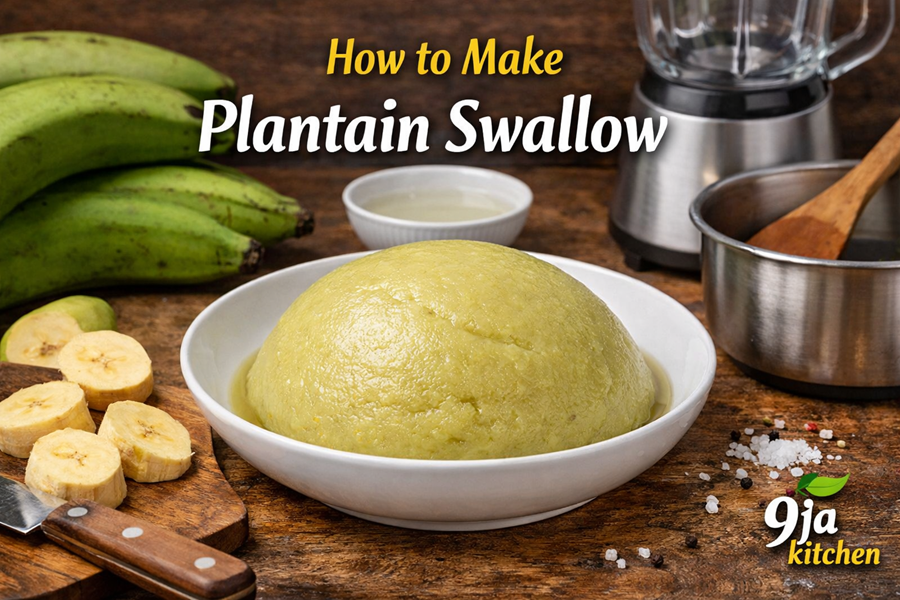 How to make Plantain Swallow