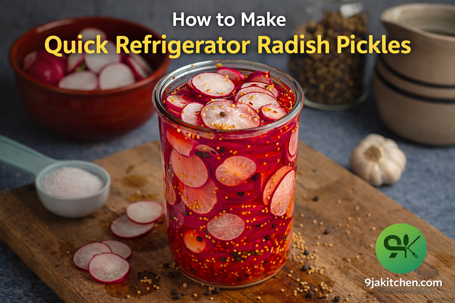Quick Refrigerator Radish Pickles