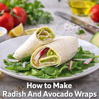 Radish And Avocado Wraps