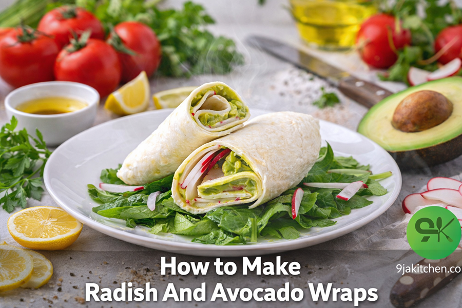 Radish And Avocado Wraps
