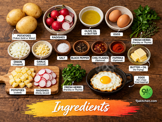 How To Make Radish And Potato Hash – A Delicious Breakfast Recipe🥔🍳 2 crispy potato hash recipe