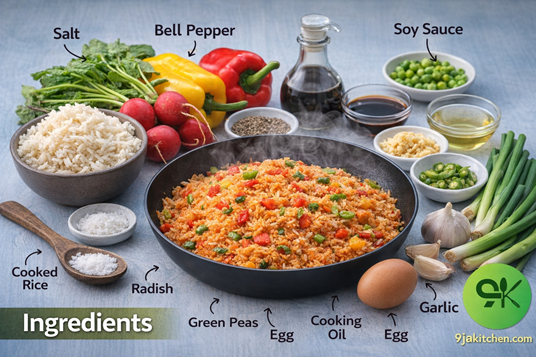 easy radish fried rice recipe