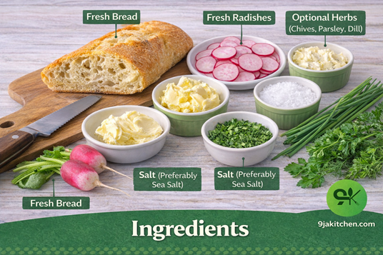 easy radish sandwich recipe