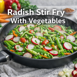 Radish Stir Fry With Vegetables