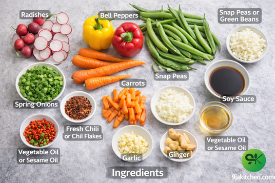 radish stir fry recipe