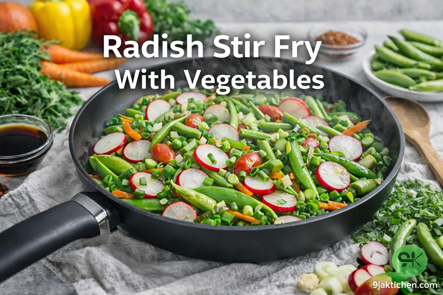 Radish Stir Fry With Vegetables