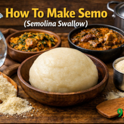 How To Make Semo (Semolina Swallow)