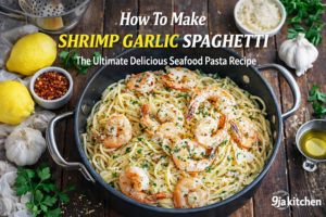 How To Make Shrimp Garlic Spaghetti: Delicious Seafood Pasta Recipe🍤🧄🍝