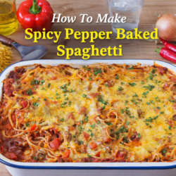 Spicy Pepper Baked Spaghetti