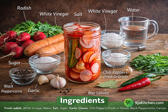 How To Make Spicy Pickled Radish – Flavor-Packed Homemade Delight 🌶️✨ 2 easy spicy pickled radish recipe