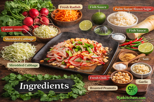 How To Make Thai Radish Salad – A Delicious Zesty Power Recipe🥗 2 Thai salad recipe