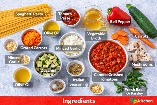 healthy vegetable spaghetti recipe