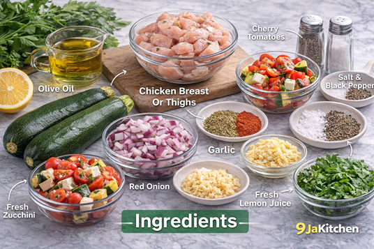 One Pan Chicken Zucchini