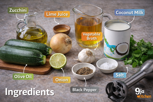creamy zucchini coconut soup recipe