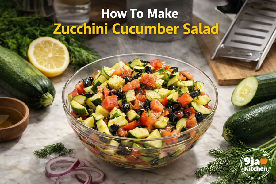 Zucchini Cucumber Salad
