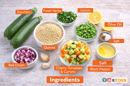 healthy zucchini quinoa salad recipe